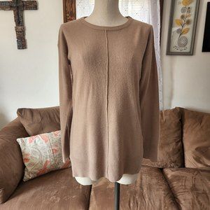 Becaal Beige Hi-low Sweater